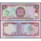 Тринидад и Тобаго, 20 долларов 2002 г., P-44b (BR, саблеклювая колибри), UNC