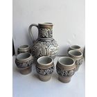 Набор для вина  графин и шесть бокалов Германия