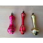 Вазы, амфоры - елочные игрушки СССР - новогоднее украшение - фосфорные, светятся, цена за все