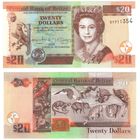 Белиз (Британский Гондурас) 10 долларов 2020 год UNC