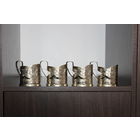 Мельхиоровые подстаканники, Запорожье, клеймо, 4 шт.