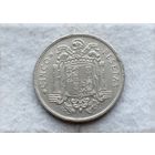 Werty71 Испания 5 больших огромных песет 1949 1950 Франко