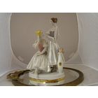 Статуэтка ''Балерины с зеркалом, Перед выступление"