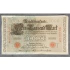 Банкнота 10000 марок 1910 год. Красная печать. Германская империя.