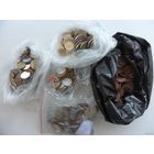 На УДАЧУ!!! 55 монет - АМЕРИКА, ЕВРОПА, АЗИЯ. Из мешка. (Возможны повторы).