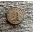 Werty71 Карибские острова 5 центов 1962 Елизавета 2 Корабль Карибы