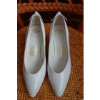 Туфли белые Франция марк 35 натуральная кожа Мода 90-х