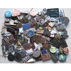 Значки стран Балтии, 100 штук, без повторов, все разные.