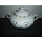 Сахарница Фарфор Дулево. СССР. Ручная роспись. 1957год