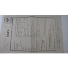 Паспорт для переезда 1875 г. Варшава