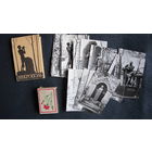 Комплект из 18 черно-белых миниоткрыток. Надгробия деятелей русской культуры у Александро-Невской лавры