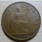 1 пенни 1966 Великобритания