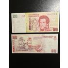Аргентина, 20 песо 2003 г., P-355c (губернатор Хуан Мануэль де Росас), UNC