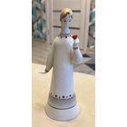 Статуэтка Фарфоровая Аленький цветочек . Гжель