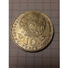 10 тенге Казахстан 1993 год сохран не очень.