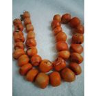 Бусы 75 старые коралл натуральный крупный