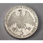 1968 год 5 марок Германия  серебро