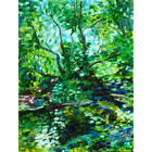 А. Серпин. Бирюзовый блеск. Река Ислочь. 2026. х.м. 40х30