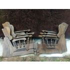 6 боковин от дивана кресел резные красивые балясины массив 70-е гг одним лотом