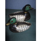 Шкатулки старинные  . Утки . Утка . Бронза . Эмаль