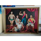 Редкая, большая картина известного художника Ватагина Н