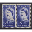 Южная Африка 1953 ** Коронация Queen Elizabeth II, сцепка 2 марки  (SG 143)
