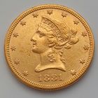 10 долларов США 1881г.