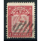 Британские колонии - Ньюфаундленд - 1908г. - карта - 1 марка - полная серия, гашёная [Mi 67]. #3-WB-68-A-1