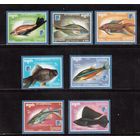 Камбоджа-1988,(Мих.954-960)  **, Фауна, Рыбы