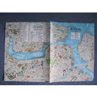 Штат Массачусетс. Планы Бостона и Кембриджа для пешеходов и водителей; подробная карта мыса Кейп Код