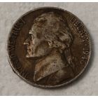 США 5 центов, 1946 Джефферсон Никель Без отметки монетного двора (14-18-48)