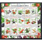 Седьмой стандартный выпуск (9 и 13 февраля) Беларусь 2004 год (538-552) серия из 15 марок в малом листе