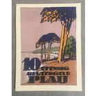Нотгельд 10 пфеннигов Плау 1922 год. Веймарская республика.