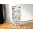 Ваза Чехия Богемия хрусталь 26х9,5см винтаж авторская