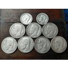 1 рубль 1896,1897,1898,1899. 50 копеек