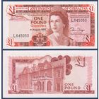 Гибралтар, 1 фунт 1988 г., P-20e (L, королева Елизавета II, резиденция губернатора), UNC