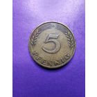 Германия ФРГ 5 пфеннингов 1949 D
