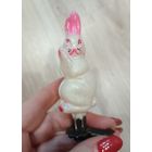 Елочные игрушки, стекло заяц из серой шейки