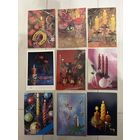 Открытки СССР Новогодние свечи