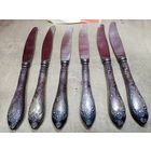 С рубля без мц. набор ножей 6шт. длина 20.5см. коробка 1р.