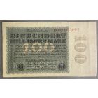 Банкнота 100 миллионов марок 1923 год. Веймарская республика.