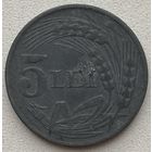 Румыния 5 лей 1942 г.