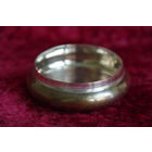 Ваза ( вазачка ) , латунь с серебрением ( диаметр 7 см , высота 2 см )