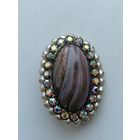 Брошь СССР, Глушенное стекло, торги с Рубля