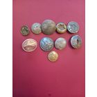 Пуговицы СССР,  Польша, Германия, 11 штук, на реставрацию.