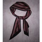 Легкий оригинальный шарфик (кашне) "Paris", гофрированный, с косым срезом