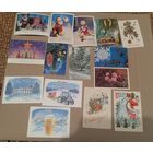 Открытки с Новым годом и другое 15 штук