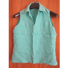 Бирюзовая маечка лен