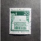 Марка Германия 1966 год Архитектура