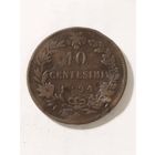 Италия 10 сентизим 1894